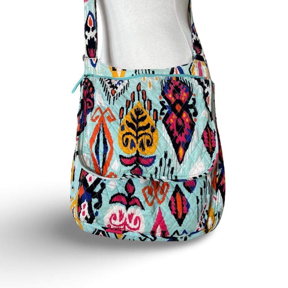 Vera Bradley Zip Hipster Pueblo Crossbody Quilted Cotton Messenger Bag Purse